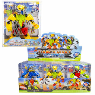 THUNDERBOLT ROBOT WARRIOR ACTION FIGURE IN DISPLAY (12 pcs.)