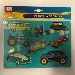 Drawing Stencils &ndash; Cars & Vehicles (12 pcs)
