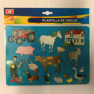 DRAWING STENCIL &ndash; FARM (12 pcs)