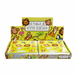 FUN STICKERS &ndash; MODEL: JUNGLE ANIMALS (120 pcs)