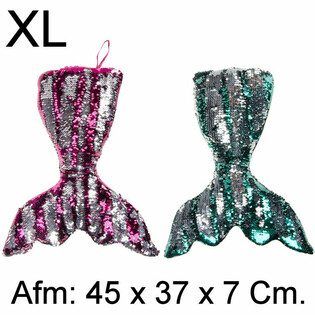 XL PLUSH MERMAID TAIL &ndash; CUSHION &ndash; 45 CM &ndash; MIXED COLOURS (4 pcs.)