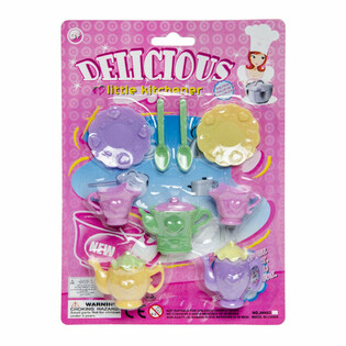 Charming Small Toy Tea Set on Card