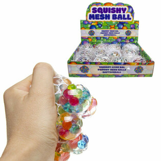 SQUISHY MESH SQUEEZE BALLS IN DISPLAY (12 pcs.)