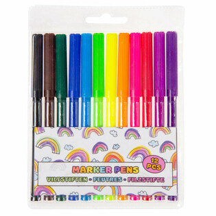 Large Felt-Tip Pen Set (12 Pieces)