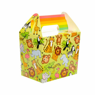 Jungle Animals Treat/Menu Boxes (12 pcs)