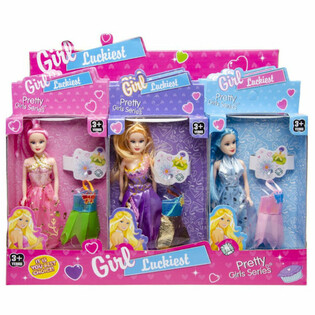 Dolls with Accessories in Display Box - 12 Pieces