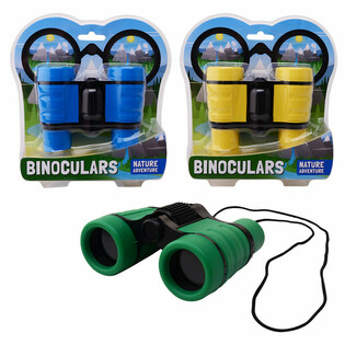 NATURE ADVENTURE BINOCULARS WITH CORD - ON BLISTER (6 Pcs)