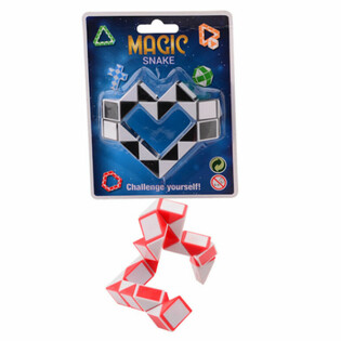 MAGIC SNAKE - 3D PUZZLE SNAKE ON CARD (24 pcs)