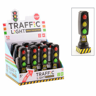 Toy Traffic Light with Light & Sound - Display (12 pcs)
