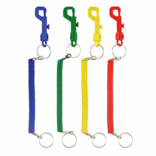 Spiral Cord Keychains (12-Pack)