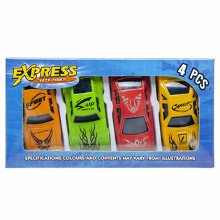 4 Toy Cars in Gift Box