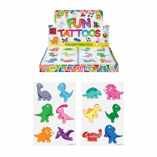 FUN TATTOOS - MODEL: DINOSAUR IN DISPLAY (96 pcs)