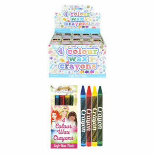 Princess 4-Piece Wax Crayon Sets in Display (120 pcs)