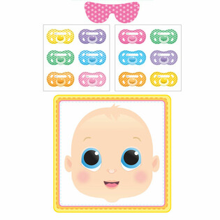 BABY SHOWER GAME - STICK THE DUMMY (12 pcs)