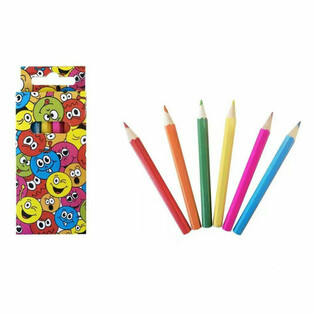 Smiley Coloring Pencil Set (6-Piece) - Display Box of 24