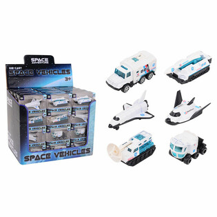 DIE CAST - SPACE ADVENTURE - SPACE VEHICLES, 1:64 Scale - IN DISPLAY (48 pcs)