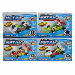 Metal Race Car Building Kit (24-pc Display)