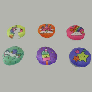 PLUSH - UNICORN - DIAMETER: 10 CM (48 pcs)