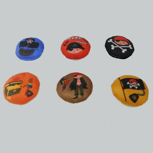 PLUSH - PIRATE - DIAMETER: 10 CM (48 pcs)