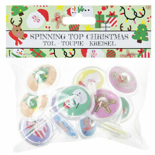 Christmas Spinning Tops (12 pcs)