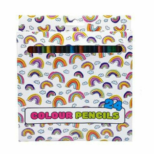 LARGE 24-PIECE COLOURING PENCIL SET (12 pcs)