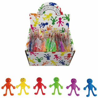 COLORED STRETCHY SMILE DOLLS - IN DISPLAY (36 pcs.)