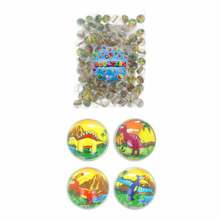 Mixed Dinosaur Bouncy Balls &Oslash;3.3cm (100 pcs)
