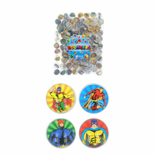 Mix Super Hero / Superheroes - Bouncy Balls Ø3.3 Cm. (100 pcs.)