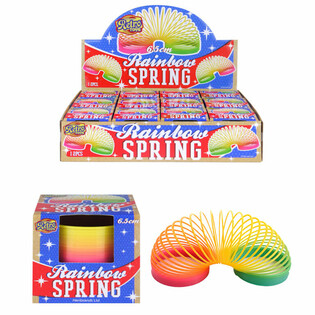 RETRO TOYS - RAINBOW SPIRAL &Oslash; 6.5 CM. IN DISPLAY (12 pcs.)