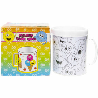 SMILEY - COLOUR YOUR OWN DRINKING MUG (2 pcs)