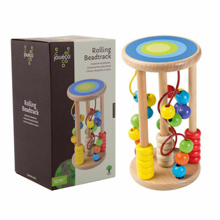 JOUECO - WOODEN ROLLING BEAD RAILWAY - Suitable for children from: 12 Months (1st.)