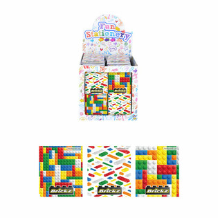 Building Block Notepads - 480 pcs in Display