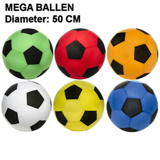 MEGA BALLS - DIAMETER: 50 CM - MIXED COLOR DISPLAY (12 pcs.)