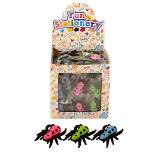 SPIDER ERASERS IN DISPLAY (84pcs.)