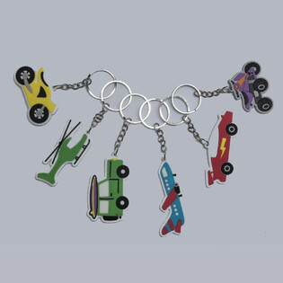 KEYRINGS - MIX VEHICLES (48pcs.)