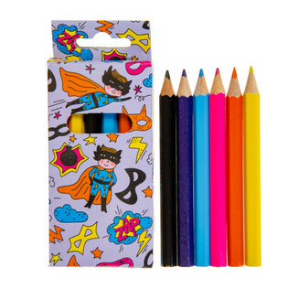 6-PIECE COLOR PENCILS SET - SUPERHERO (24pcs.)