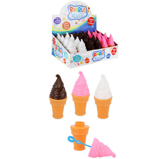 LARGE ICE CREAM BUBBLE BLOWERS 50ML IN DISPLAY (24 pcs)