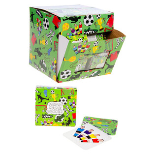 SMALL MEMORY GAMES - MODEL: FOOTBALL PLAYERS - IN DISPLAY (60 pcs.)