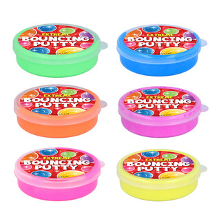 Bouncing Putty, 10g - Mixed Colors (6 pcs)