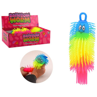Rainbow Puffer Worm Ball - 22cm