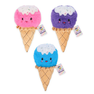 Large Plush Ice Creams - 25 cm - Assorted Colors (12 pcs)