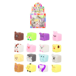Lucky Dip Squishy - Cube Animals - In Display (96 pcs)