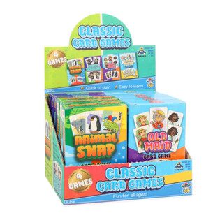 MIX OF 4 CLASSIC CARD GAMES - IN DISPLAY (12 pcs)