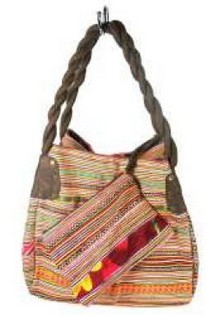 B-FAIR Brocade Bag Small Brown - Handmade | {$companyname}