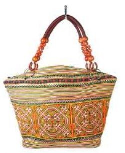 Art. No: 97738 - B-FAIR Beads Bag Brown/Rainbow (1 pc)