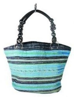 B-FAIR Bag Beads Black/Light Blue (1 pc.)