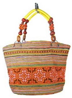 B-FAIR Bag Beads Brown/Yellow (1 pc)