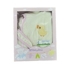BABY BOW Children's Bathrobe Yellow / Pink